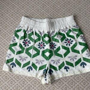 Anthropologie patchwork shorts
